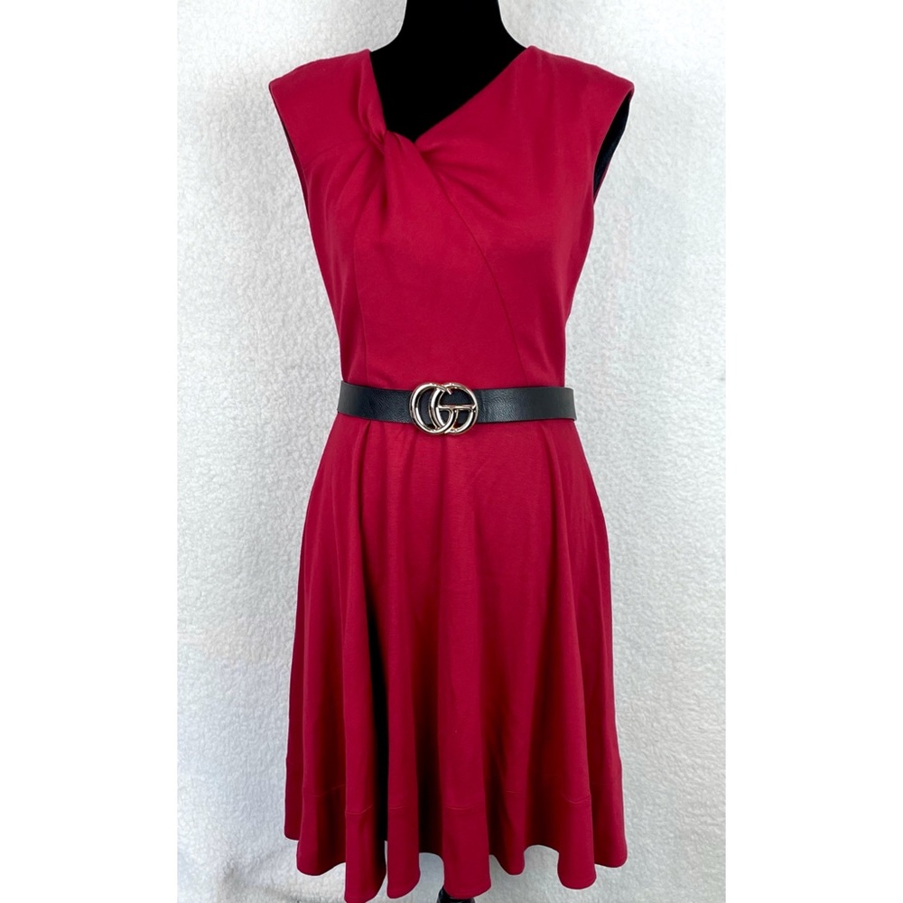 ELIZA J • Red Twist Knot Sleeveless Mini Dress, 2P - Picture 7 of 16